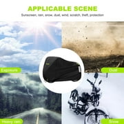 OPTUTUS 210D Oxford Motorcycle Cover All Season,Universal Weather Durable Quality Waterproof Sun Outdoor Protection Scooter Shelter Tear Proof Night Reflective-79 x 35 x 39 inch