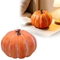 thumbnail image 4 of Large Pumpkin Decoration Artificial Vegetable Model for Autumn Fall Harvest Halloween Thanksgiving, Large Pumpkin for Indoor Outdoor Porch Display,6.7x5.5 Inch, 4 of 8
