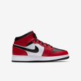 thumbnail image 2 of Jordan Nike Air 1 Mid GS Chicago Black Toe 554725-069 Size 4, 2 of 6