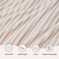 thumbnail image 4 of U by Bedsure Crystal Pink Fleece Twin Blanket for Couch - Super Soft Cozy Blankets for Women, Girls, 60x80 inches, 4 of 6