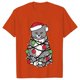 thumbnail image 1 of Camiseta con luces navideñas para mujer, camisetas con estampado gráfico de gato bonito, camisetas de manga corta, ropa de calle divertida, camiseta de marca, ropa femenina, 1 of 5