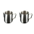thumbnail image 1 of tamizeot 350 -1000ml Stainless Milk Frothing Pitcher Cappuccino Milk Jug Coffee Mug Cup Latte Foam Container Kitchen Tool Silver 150ML 2Set, 1 of 6
