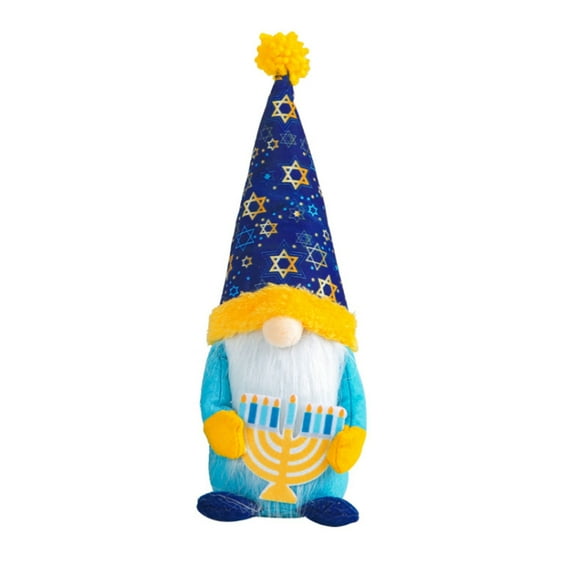 Hanukkah Gnomes Plush Chanukah Decorations Dwarf Doll Figurine for Farmhouse Kitchen Tiered Tray Scandinavian Tomtes