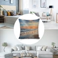 thumbnail image 2 of birds sunset beachlinen throw pillowcase decoration pillowcase gifting preferred 24x24 inch cushion cover 2 sets sofa pillowcase sofa bedroom living room car, 2 of 4