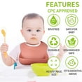 thumbnail image 2 of Baby Bibs Silicone Toddler Bibs with Food Catcher Pocket, 2 of 7