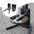 thumbnail image 1 of Quzzie Bike Pedal Stand Rack Bike Parking Mount Bicycle Pedal Support Stand Sturdy Storage Rack Lightweight Material Easy Installation Portable Structure Suitable for Outdoor Parking Home Black, 1 of 8
