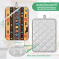thumbnail image 6 of Yayeee Pot Holders Kitchen Heat Resistant with Pocket 7"x9.8" Cotton Oven Cooking Hot Pads, Orange Geometric, 6 of 7