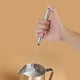thumbnail image 1 of Varita Espumadora de Leche Para Café, Potente Espumador de Leche de Café Eléctrico de Mano de Acero inoxidable Con Cuchara y Cuchara, 1 of 7