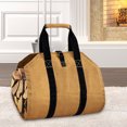 thumbnail image 1 of Bolsa De Almacenamiento De Leña Bolsa de lona para almacenamiento de leña, plegable, resistente al desgarro, bolsas de transporte de madera para acampar, 1 of 8