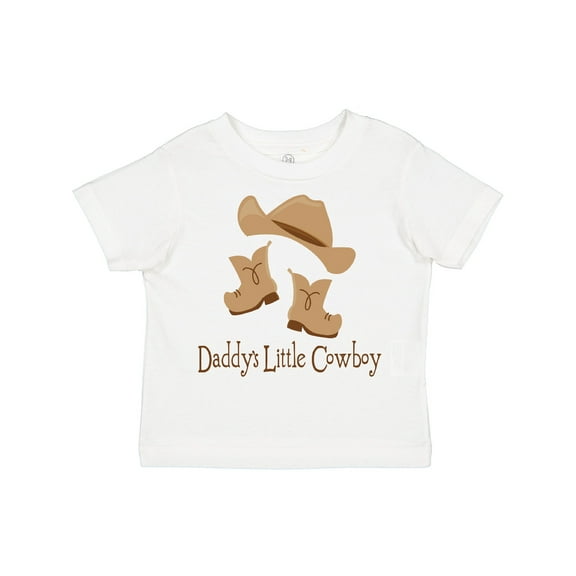 Inktastic Daddy's Little Cowboy Boys Toddler T-Shirt