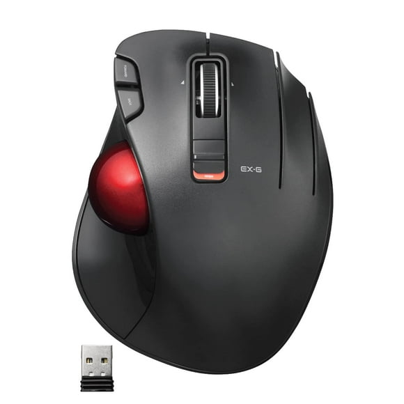 Ratón Trackball ELECOM EX-G inalámbrico USB 2.4GHz ergonómico