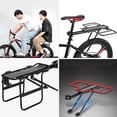 thumbnail image 1 of LOLIPPYY 1Pc Practical Bike Rear Cargo Rack Black Lightweight Aluminum Alloy Strong Load, 1 of 8