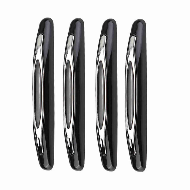Automotive Dashboards Door Entry Guard 4Pcs Car Door Edge Guards Trim Cover Strip Corner Bumper Anti Collision Scratch Protector Black Car Metal Door Bumpers Bumper