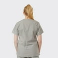 thumbnail image 5 of SPECTRUM UNIFORMS Scrub Tops Medical Unisex V-Neck Yoga Soft Fabric Medical Professionals Hospital and Lab Workwear Nurse Top Grey, 5 of 5