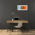 thumbnail image 3 of Grayscale 14x8 White Modern Wood Framed Museum Art Print Titled - Bright Pinstripes III, 3 of 4