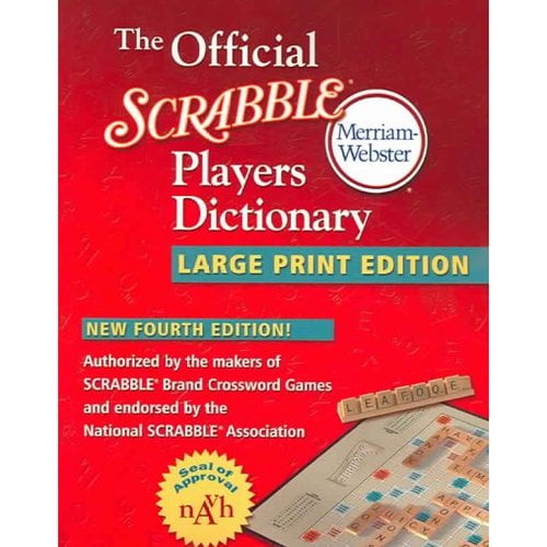 The official scrabble players dictionary, 9780877796343, 0877796343, Paperback, Large Print edition