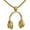Gold, variant on Music Earphone Earphone Pendant European And American Fashion Men'S Necklace