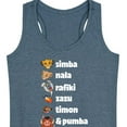 thumbnail image 3 of The Lion King - Main Characters - Women's Racerback Tank Top, 3 of 5