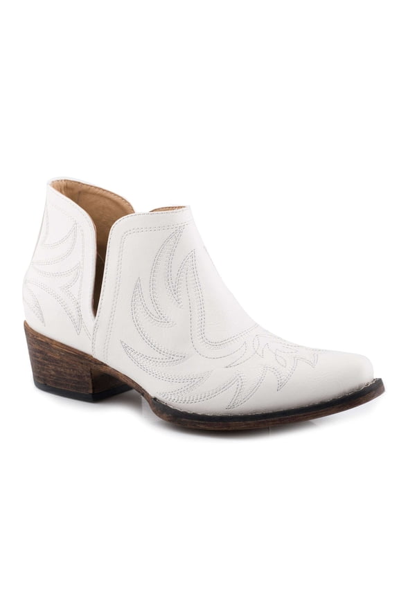 Women's Ava Snip Toe Casual Boots Ankle Low Heel 1-2"