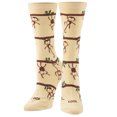 thumbnail image 2 of Cool Socks Monkeys Fun Print Novelty Crew Socks for Women, Size 5-10, 2 of 6