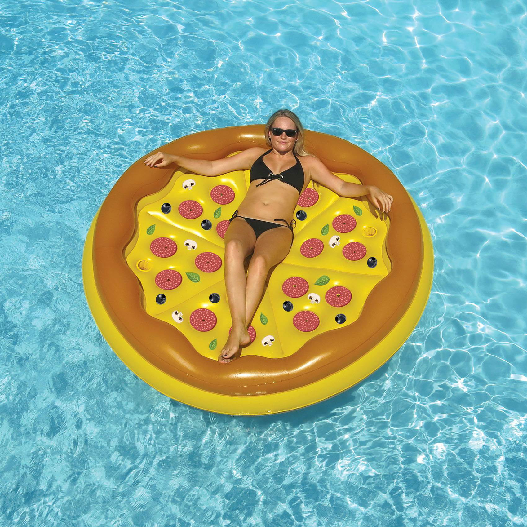 4 Pack Details about   Swimline Giant Inflatable Personal Pizza Island Swimming Pool Float 