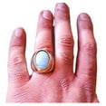 thumbnail image 2 of Blue Lace Agate Ring, Silver Jewelry, 925 Silver Ring, Father's Day, AAA Natural Agate, Huge Birthstone Ring, Heavy Mens Ring, Spiritual Healing Gemstone, Christmas, Mens Ring, 2 of 6