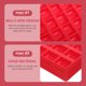 thumbnail image 4 of IDEANATEGRATE Estuche De Almacenamiento Para Monedas Rojo Plástico Duradero Con Múltiples Compartimentos, 4 of 6