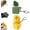Frog Croaking +Duck Quacking, variant on Frog Croaking Fidget Toy, Rechargeable LED Light Keychain Clicker, Sensory Stress Relief Toy for Adults and Kids, Ideal for ADHD and Autism Focus Support