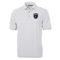 thumbnail image 2 of Men's-Cutter & Buck  Gray San Jose Earthquakes Virtue Eco Pique Stripe Recycled Polo, 2 of 3