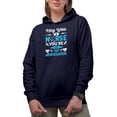 thumbnail image 2 of Hey You Nurse, You're Awesome, Nurses Week, Navy Blue Hooded Sweatshirt or Hoodie, 2XL, 2 of 5