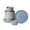 Blue and Grey, variant on Stone Lain Elica 12-Piece Dinnerware Set Stoneware, Blue and Grey