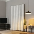 thumbnail image 3 of Sun Zero Crestwood 100% Blackout Woven Plaid Thermal Back Tab Curtain Panel, 40"x96", White, 3 of 9