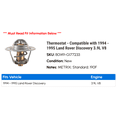thumbnail image 2 of Thermostat - Compatible with 1994 - 1995 Land Rover Discovery 3.9L V8, 2 of 2