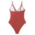thumbnail image 5 of Baqcunre One Piece Swimsuit Women, Women's Swimsuit Tummy V Neck Bathing Suits Red M, 5 of 5
