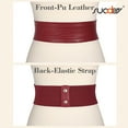 thumbnail image 4 of SUOSDEY Women Wide Elastic Belts for Dresses Stretchy Braided Leather Belt, 4 of 6