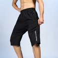 thumbnail image 1 of Pantalones cortos de verano para hombre, ropa deportiva hasta la pantorrilla para culturismo, Joggers informales, pantalones de chándal deportivos de entrenamiento, ropa de playa de seda de hielo Fivean unisex, 1 of 2