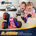 thumbnail image 4 of Tecnock Spider Remote Control Car, 2.4GHz RC Cars with USB-C Easy Charging, 4WD Double Sided 360° Rotates & Flips RC Stunt Car, Toys Gift for Boys and Girls Ages 6-8, 8-12, 4 of 8