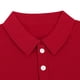 thumbnail image 4 of Camisas Elvqul para Hombre Manga Corta de Color Sólido Rojo Casual Abotonada Solapa, 4 of 5