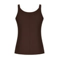 thumbnail image 5 of Ailaofu Women's Sleeveless Tank Top Form Fitting Scoop Neck Ribbed Knit Basic Cami Shirts, 5 of 5