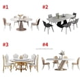thumbnail image 2 of Luxury Dining Table And Chairs Customize Tabletop Kitchen Furniture 24 Dining Table Sets Minimalist Dining Table With 6 Seats My Lux Decor Round, 2 of 31