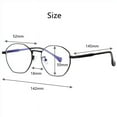 thumbnail image 2 of Unisex Anti-Blue Light Glasses Polygonal Glasses Frame Metal Eyeglass Frames, 2 of 4