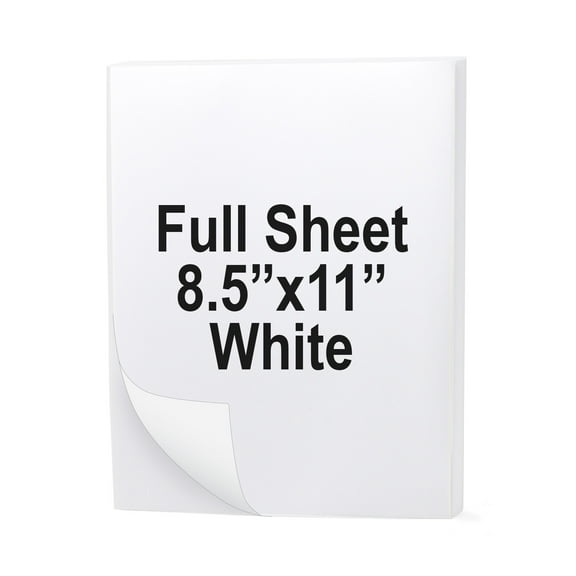 Buhbo Full Sheet Address Shipping Label Sticker Labels for Laser and Ink Jet Printers (100 Sheets), White
