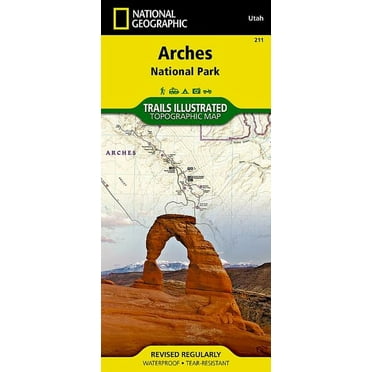 National Geographic Trails Illustrated Map Arches National Park Utah, USA - Paperback