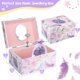 thumbnail image 4 of Joyero Taduoduo para niñas con conjunto de joyas rosa y morado, 4 of 6