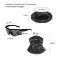 thumbnail image 2 of Sombrero De Sol Con Protección Para Casco Visera Táctica Lab.G, Gris Oscuro, 2 of 5