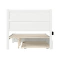 thumbnail image 5 of AFI NoHo Full Wood Platform Bed with Headboard Footboard & Twin Trundle, White, 5 of 7