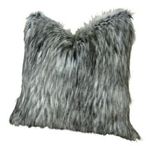 Plutus Brands Plutus Siberian Husky Faux Fur Handmade Throw Pillows
