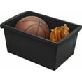 thumbnail image 7 of Storex 5.5 Gallon Plastic Storage Bin for Kids, Letter/Legal Size, Black, 6-Pack, 7 of 7
