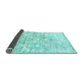 thumbnail image 2 of Ahgly Company Indoor Rectangle Abstract Light Blue Contemporary Area Rugs, 7' x 9', 2 of 4