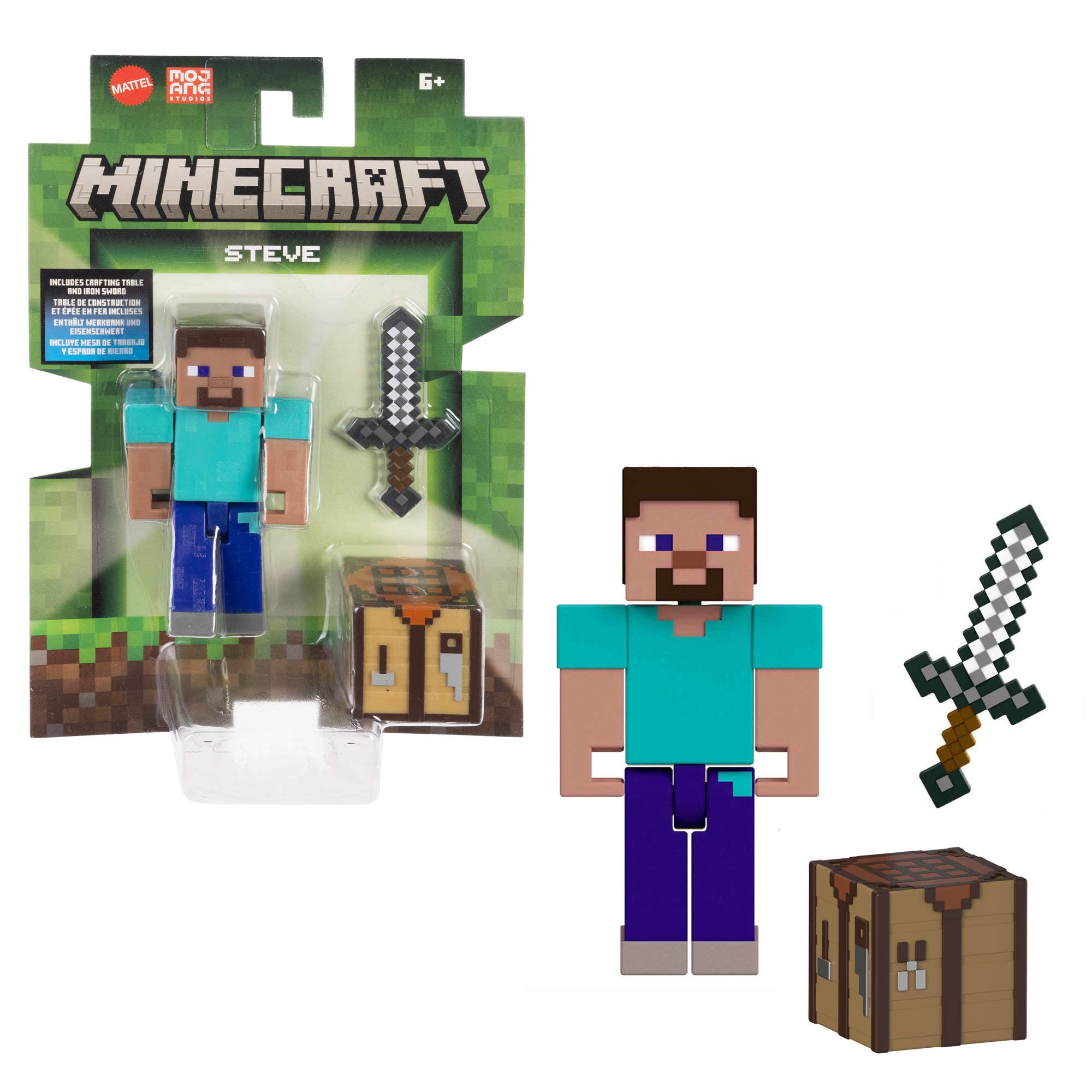 Minecraft Diamond Level Tuxedo Steve Action Figure - Walmart.com